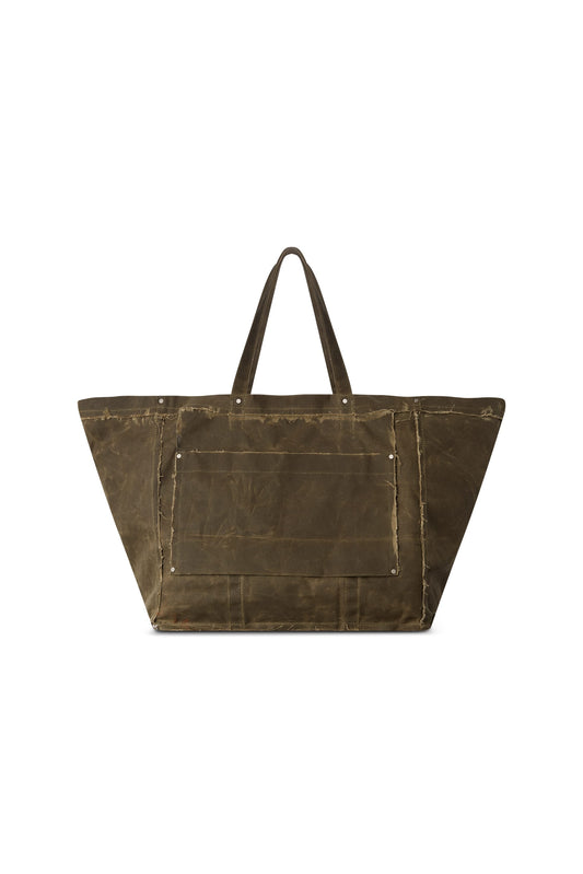 Olive Wax Work Bag